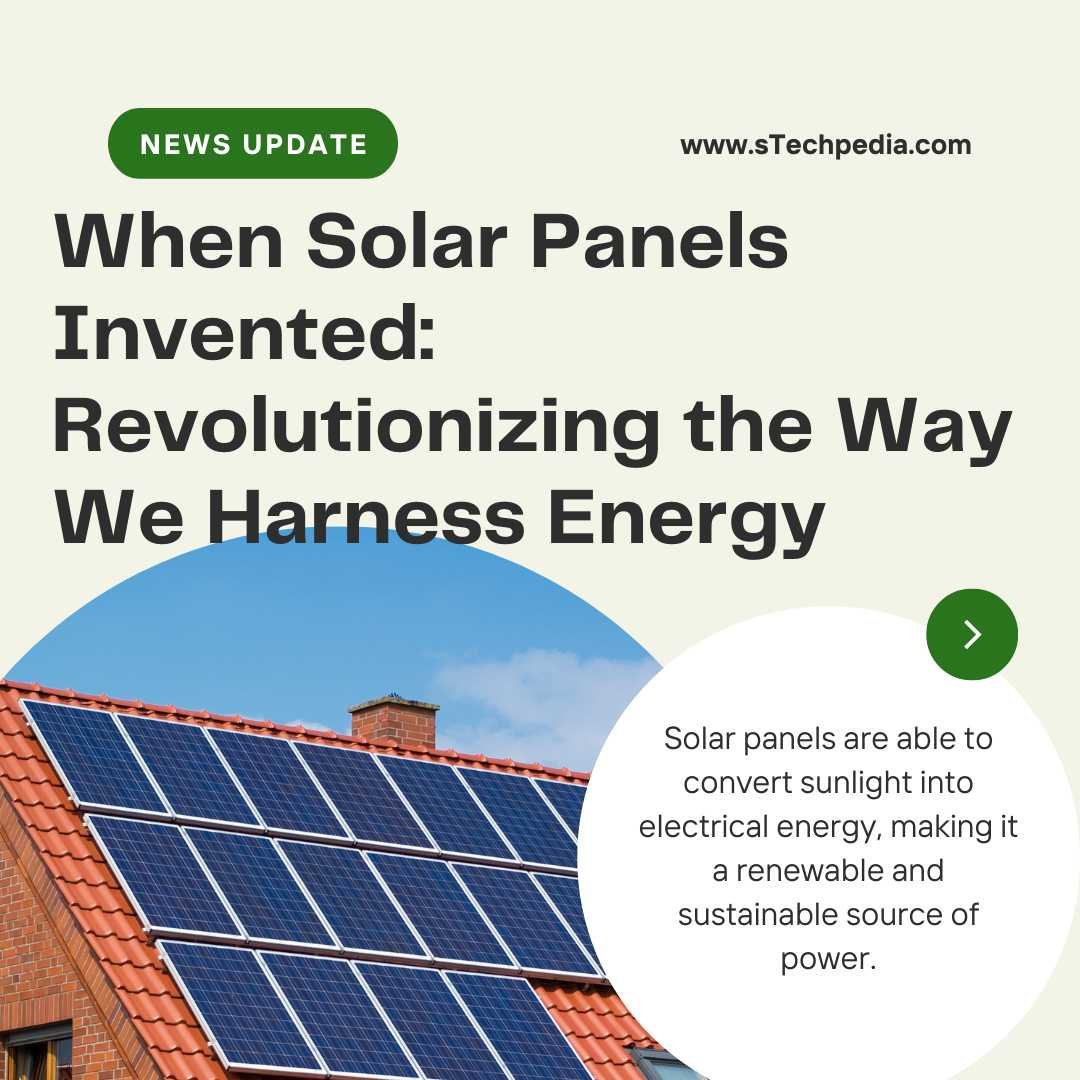 When Solar Panels Invented